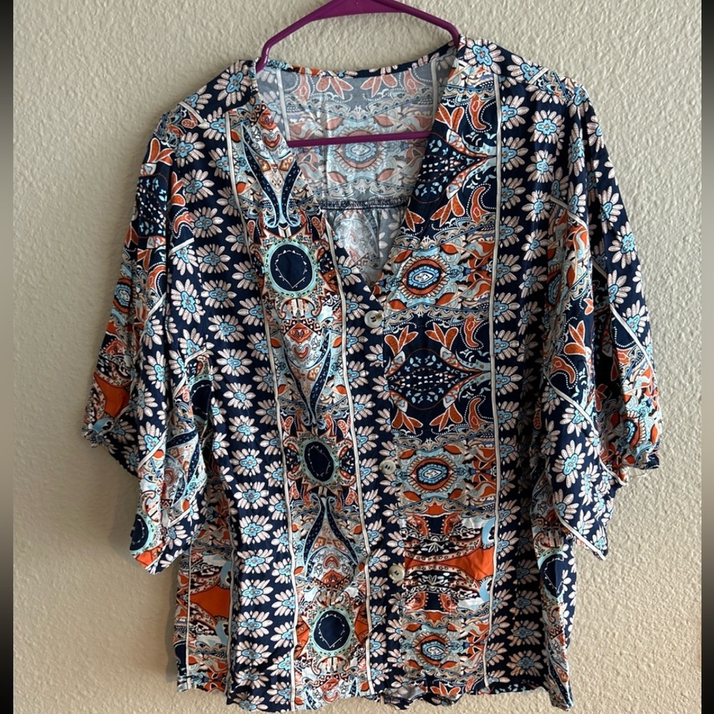 Blouse with Flutter Sleeve